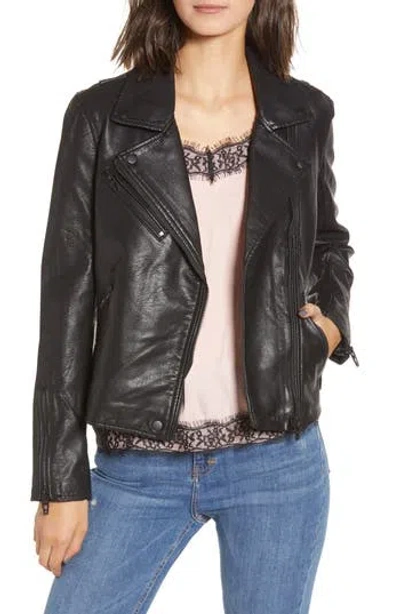 Blanknyc Faux Leather Moto Jacket In Black