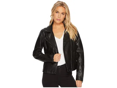 Blanknyc Faux Leather Moto Jacket In Black