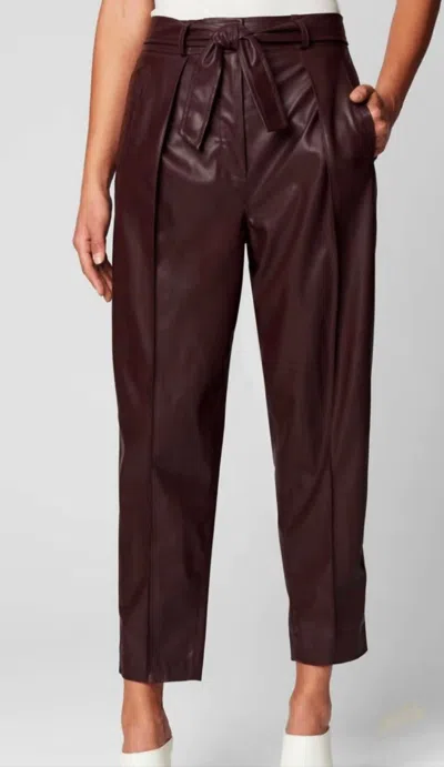 Blanknyc Faux Leather Pants In Grape Shake In Burgundy