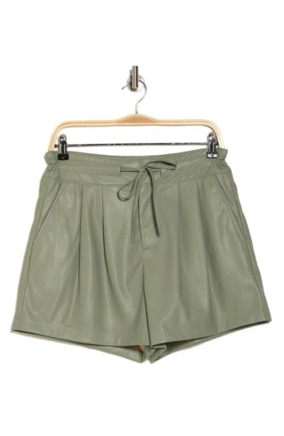 Blanknyc Faux Leather Shorts In Green
