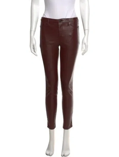 Pre-owned Blanknyc Faux Leather Skinny Leg Pants In Red
