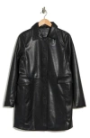 Blanknyc Faux Leather Trench Coat In Multi
