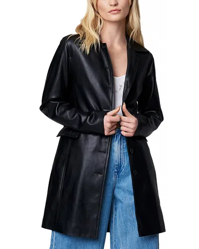 BLANKNYC FAUX LEATHER TRENCH COAT