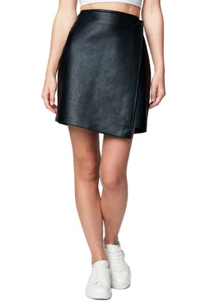 Blanknyc Faux Leather Wrap Skirt In Opening Act