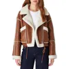 Blanknyc Faux Shearling Jacket In Steady Habit