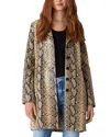 Blanknyc Snake Print Faux Leather Jacket In On The Move