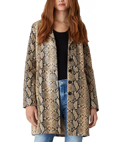 BLANKNYC FAUX SNAKESKIN TRENCH COAT