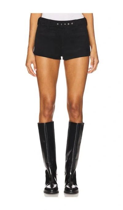 Blanknyc Faux Suede Hot Short In Black