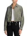 Blanknyc Faux Suede Jacket In Green