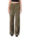 Blanknyc Franklin Rib Cage Faux Suede Carpenter Pants In Takeahike