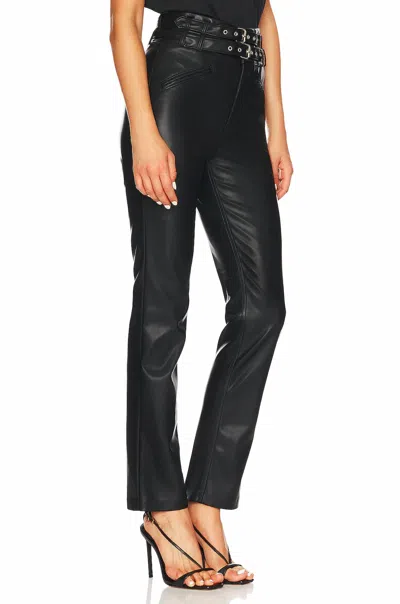 Blanknyc Fauz Leather Straight Leg Pants In New Habit 001 In Animal Print