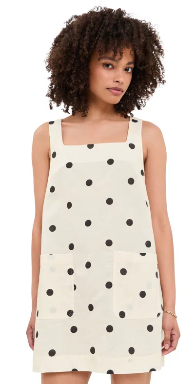 Blanknyc First Love Dress Cream/black Combo In White