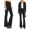 Blanknyc Flare Pants With Drawstring Front In Black In Black