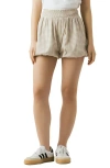 Blanknyc Gingham Cotton Bubble Shorts