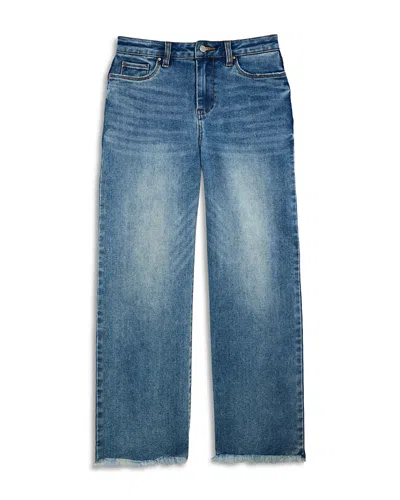 Blanknyc Girls' Relaxed Wide Leg Jeans - Big Kid In Blue