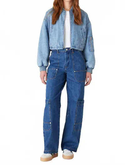 Blanknyc Guest Star Bomber In Blue