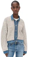Blanknyc Happy Place Cardigan Jacket Multi Color In Neutral