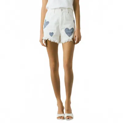 Blanknyc Head In The Clouds Shorts In White