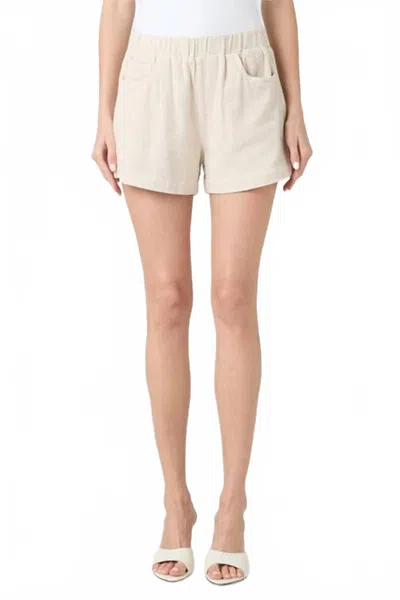 Blanknyc High Rise Shorts In Oyster Bar In Neutral
