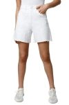 BLANKNYC HIGH WAIST CUTOFF DENIM CARPENTER SHORTS