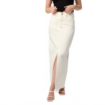 BLANKNYC HIGH WAIST DENIM MAXI SKIRT IN SEE YOU AGAIN