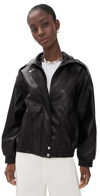 Blanknyc Hot Brew Bomber Jacket Brown In Black