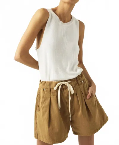 Blanknyc Iced Tea Shorts In Beige In Brown