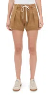 Blanknyc Iced Tea Shorts Khaki In Brown