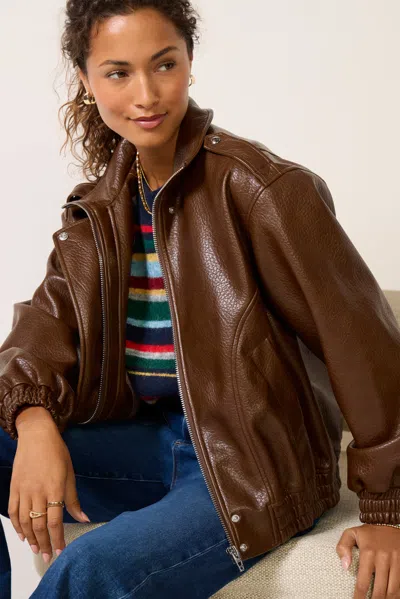 Blanknyc In The Lead Bomber In Brown