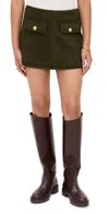 Blanknyc Inside Scoop Corduroy Skirt Olive In Green