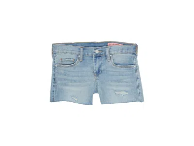 Blanknyc Jinz Shorts In Blue (big Kids) Girl's Shorts Blue : 8 Big Kid, Cotton/denim/polyester In Black