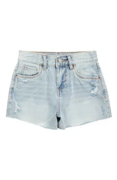 Blanknyc Kids' Cut Off Denim Shorts In Blue