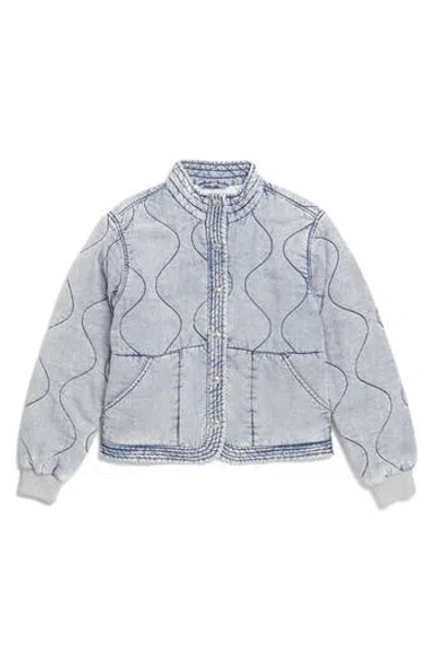 Blanknyc Kids' Onion Quilted Jacket In Blue