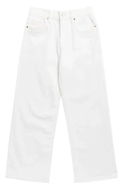 Blanknyc Kids' Wide Leg Jeans In White