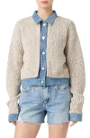 Blanknyc Knit Trucker Jacket In Happy Place