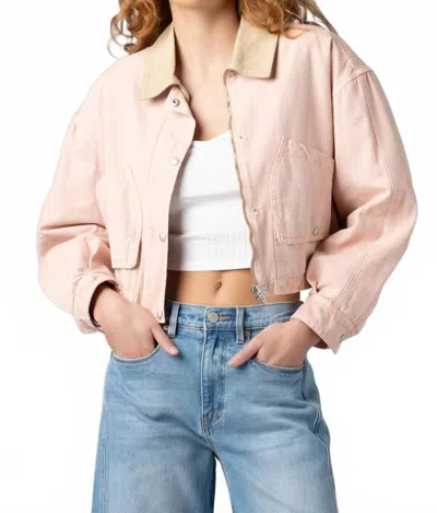 Blanknyc Collared Jacket In Pink