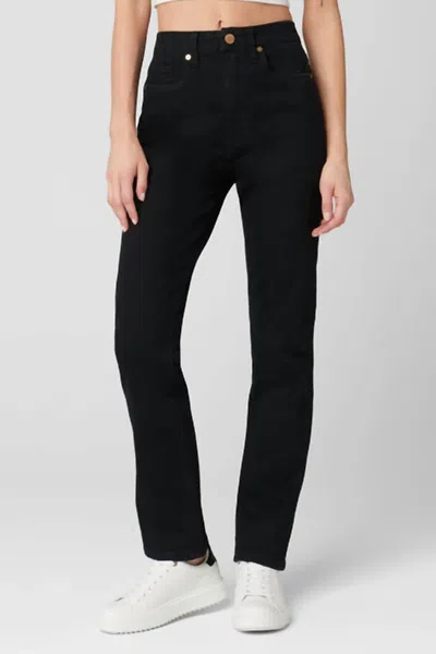 Blanknyc Lexington Slim Straight Jeans In Needed Me In Black