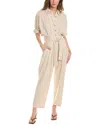 Blanknyc Linen-blend Jumpsuit In Beige