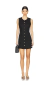 Blanknyc A-line Linen Minidress In Black