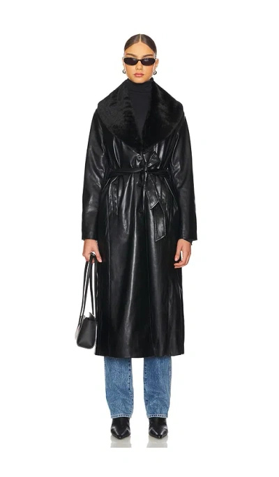 Blanknyc Long Coat In Late Night Feels