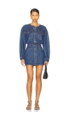 Blanknyc Long Sleeve Mini Dress In Ready Set Go In Blue