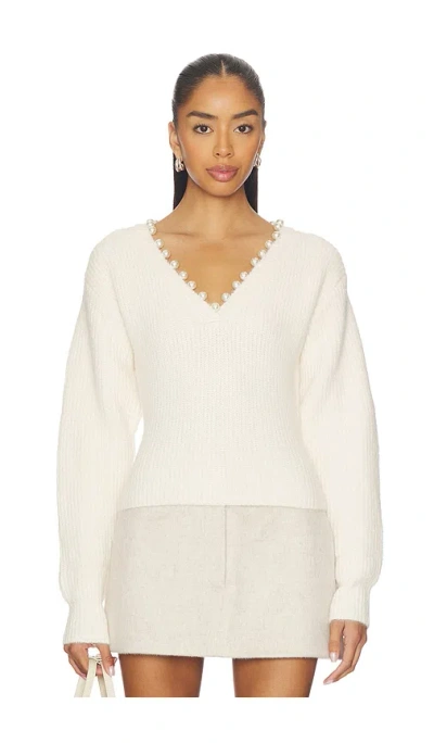 Blanknyc Long Sleeve Sweater In White