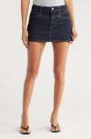 Blanknyc Denim Micro Mini Skirt In Blue