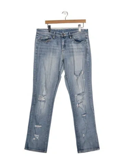 Pre-owned Blanknyc Mid-rise Straight Leg Jeans In Blue