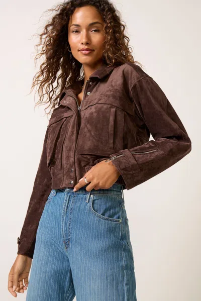 Blanknyc Morning Brew Jacket In Brown