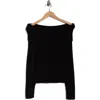 Blanknyc Womens Solid Ribbed Knit Pullover Sweater In Black