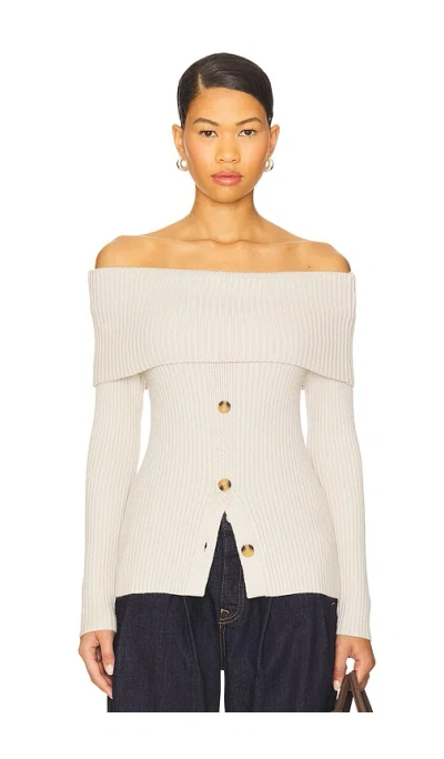 Blanknyc Off The Shoulder Sweater Top In Multi