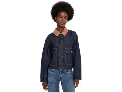 Blanknyc Out And About Denim Jacket Women's Coat Blue: Lg
