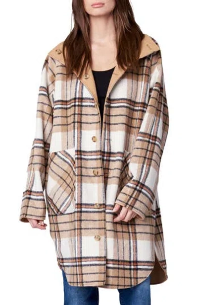 Blanknyc Oversize Plaid Shirt Jacket In Play Safe