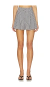 Blanknyc Plaid Short In Blue